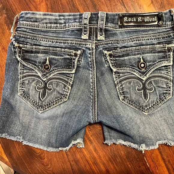 ROCK REVIVAL SHORTS Celine Flare 28 - Picture 1 of 10